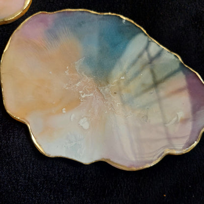 LUXE MARBLE RESIN COASTERS - RESINVERSELUX- Where Art meets Soul
