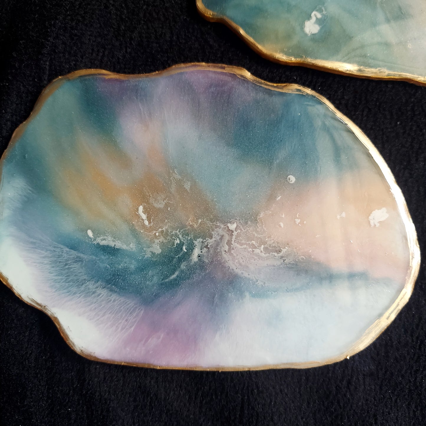 LUXE MARBLE RESIN COASTERS - RESINVERSELUX- Where Art meets Soul