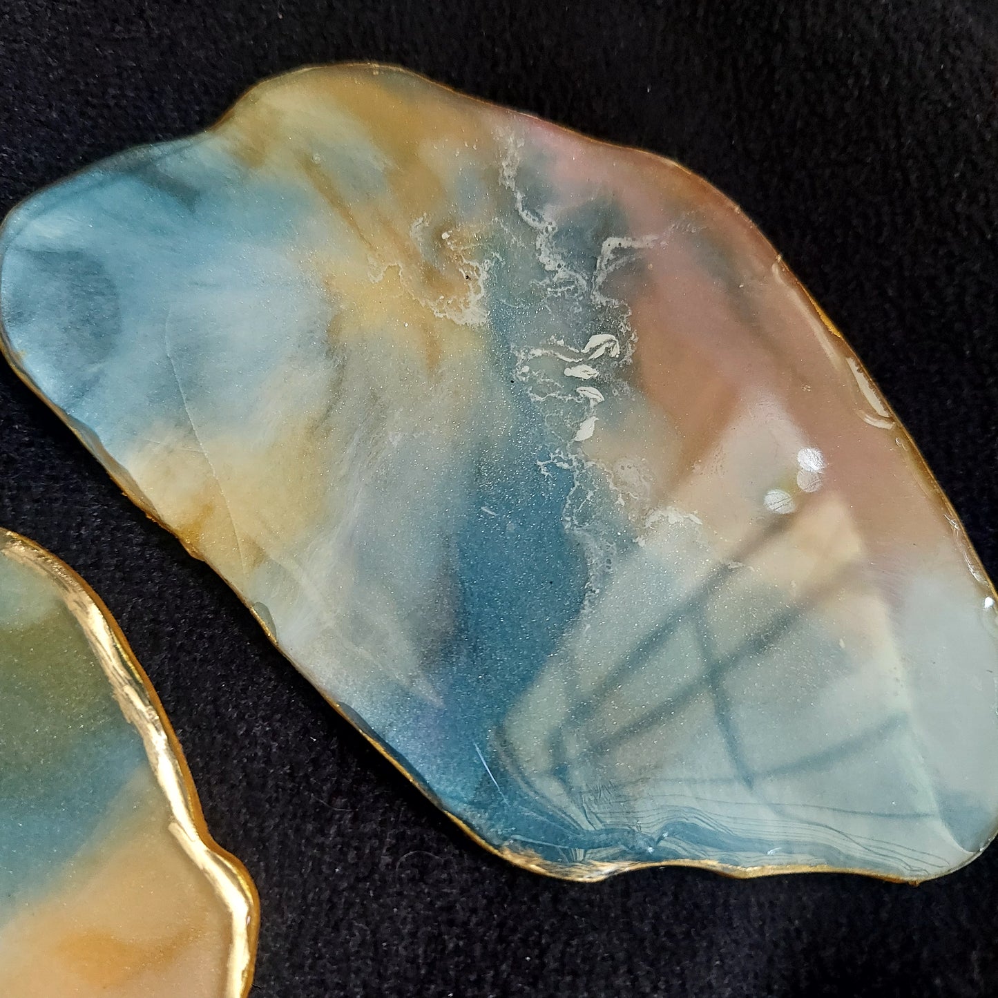 LUXE MARBLE RESIN COASTERS - RESINVERSELUX- Where Art meets Soul